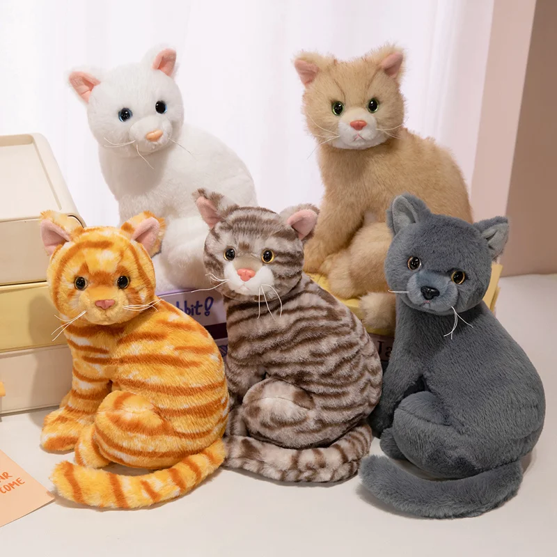 Sitting Tilted Head Cat Plush 12 Styles Calico Tabby Orange Gray White Black Soft Stuffed Feline Adorable Room Stylish
Sitting Tilted Head Cat Plush 12 Styles Calico Tabby Orange Gray White Black Soft Stuffed Feline Adorable Room Stylish