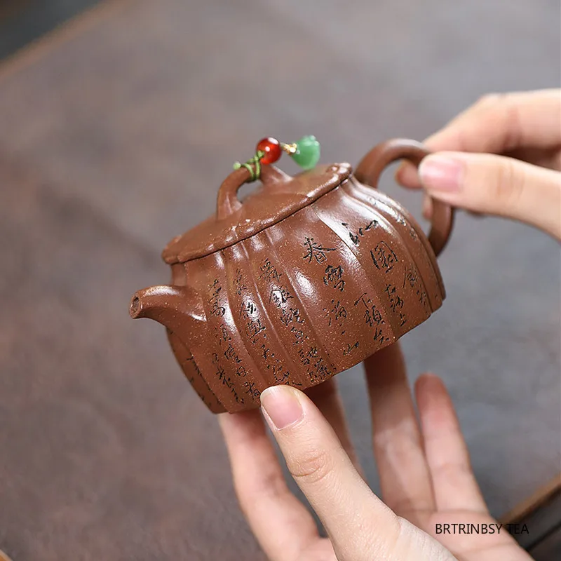 180ml Chinese Yixing Purple Clay Teapot Beauty Tea Infuser Kettle Tradition Handmade Zisha Tea Pot Tea Set Teaware Accessories
180ml Chinese Yixing Purple Clay Teapot Beauty Tea Infuser Kettle Tradition Handmade Zisha Tea Pot Tea Set Teaware Accessories