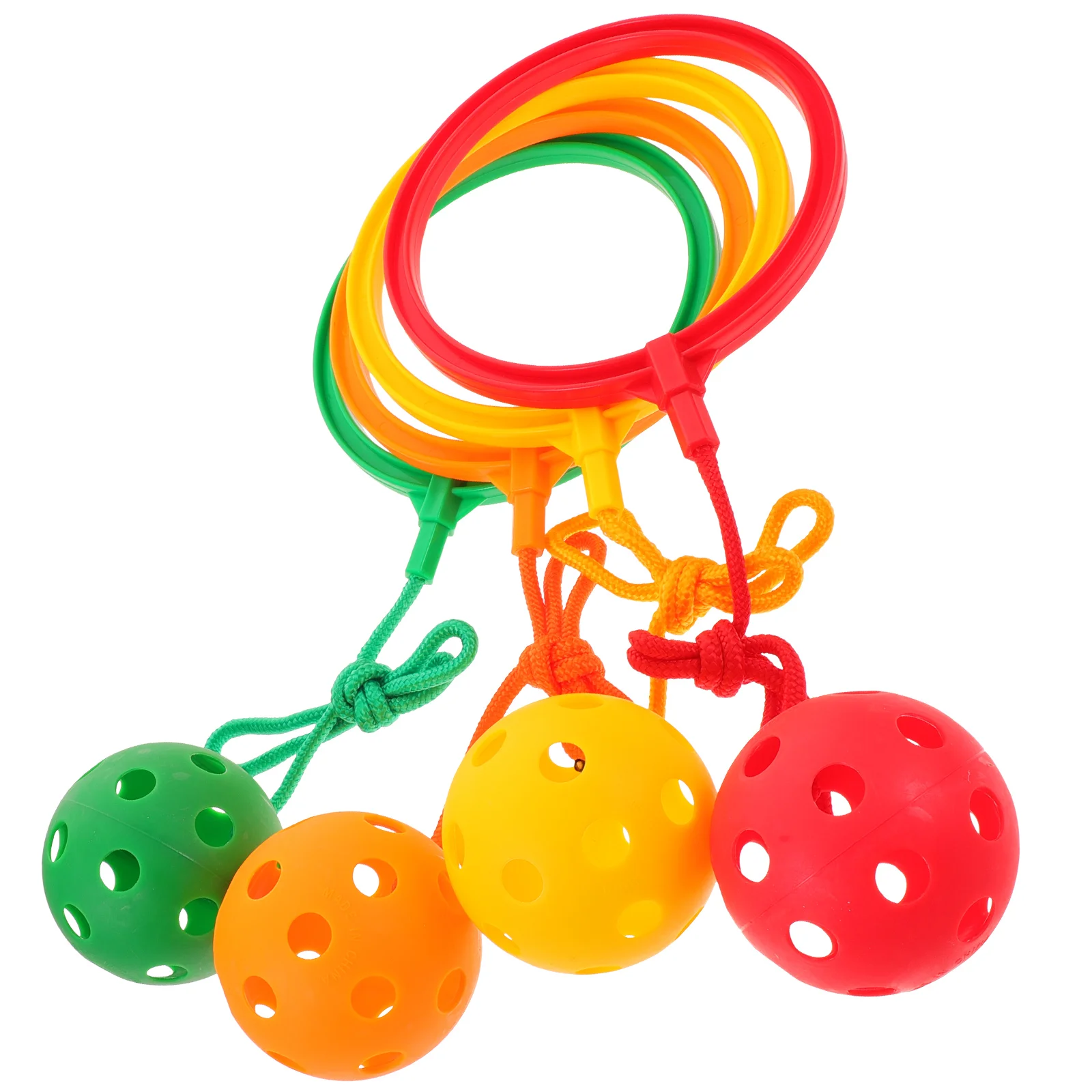 4 Pcs Whirling Ball Toy Children Jumping Ring Fitness for Single Foot Bouncing The Swing Physical Exercise Colorful
4 Pcs Whirling Ball Toy Children Jumping Ring Fitness for Single Foot Bouncing The Swing Physical Exercise Colorful
