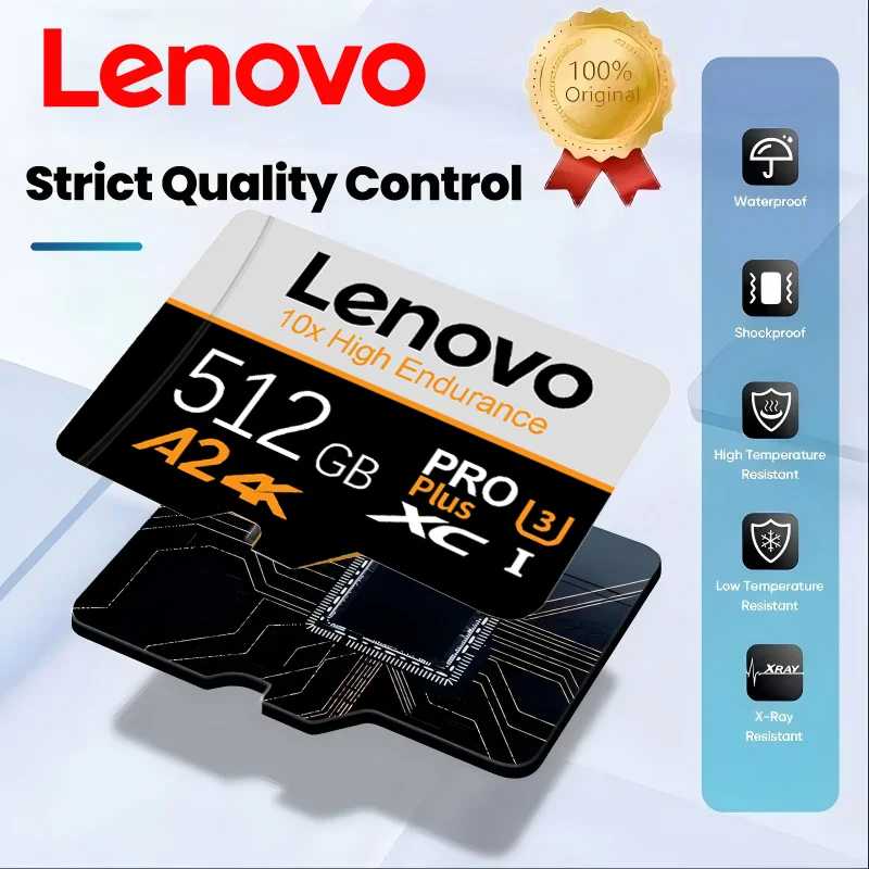 Lenovo 256GB 512GB SD Memory Card Class 10 High Speed Flash Card Micro TF SD Card Large Capacity Mini TF Card For Camera PC Game
Lenovo 256GB 512GB SD Memory Card Class 10 High Speed Flash Card Micro TF SD Card Large Capacity Mini TF Card For Camera PC Game
