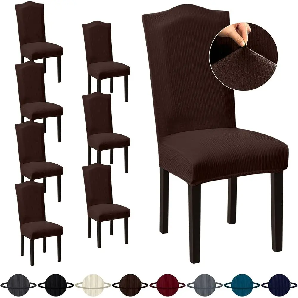 Set of 8 Non-Slip Kitchen Dining Chair Covers, Extra Large, Suitable for Parsons Chairs
Set of 8 Non-Slip Kitchen Dining Chair Covers, Extra Large, Suitable for Parsons Chairs