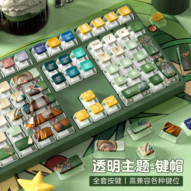 XSIQIPBT Sublimation Personality Cartoon Side Transparent Crystal Transparent Mechanical Keyboard Keycap ASA Height 61/87/108
XSIQIPBT Sublimation Personality Cartoon Side Transparent Crystal Transparent Mechanical Keyboard Keycap ASA Height 61/87/108