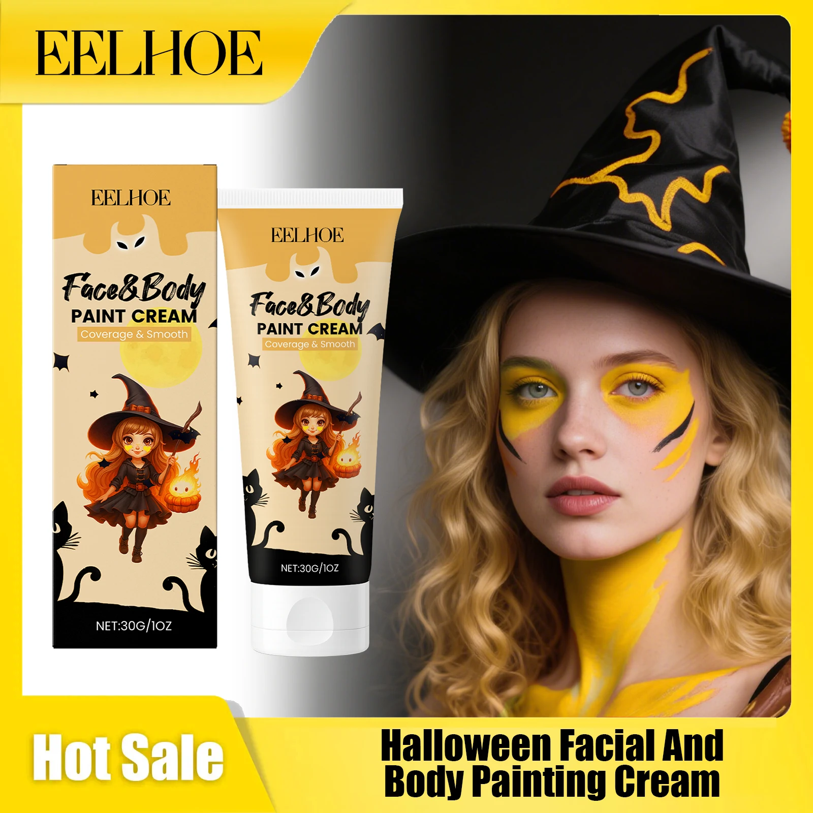 Eelhoe Body Facial Paint Cream Lasting Effect Colorfast Professional Special Effects Wide Variety of Styles Halloween Makeup Set
Eelhoe Body Facial Paint Cream Lasting Effect Colorfast Professional Special Effects Wide Variety of Styles Halloween Makeup Set