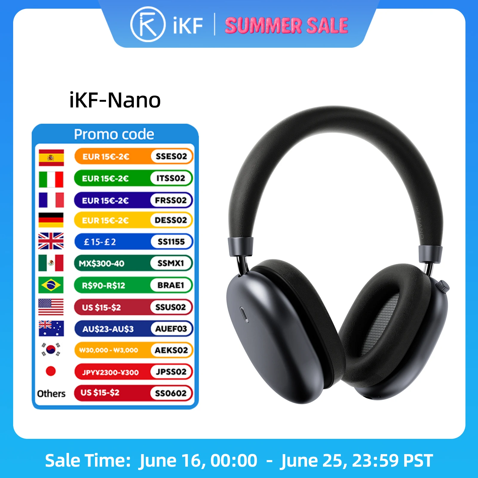 iKF-Nano Adaptive Noise Cancelling Wireless Headphones Bluetooth Headset 3 Mic 130h Playtime Earphone Low Latency Gaming Headset
iKF-Nano Adaptive Noise Cancelling Wireless Headphones Bluetooth Headset 3 Mic 130h Playtime Earphone Low Latency Gaming Headset