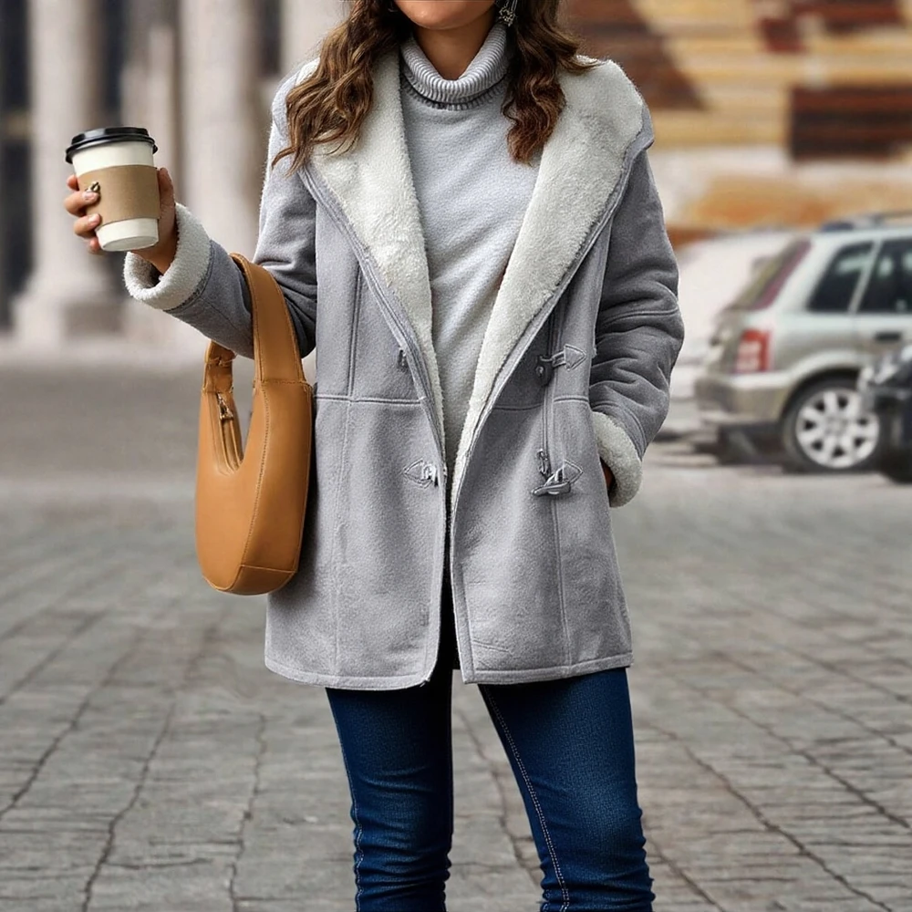 Women's Casual Coats 2025 Autumn Spring Essential V-Neck Zipper Design Faux Fur Accents Long Sleeve for Office Chic Style
Women's Casual Coats 2025 Autumn Spring Essential V-Neck Zipper Design Faux Fur Accents Long Sleeve for Office Chic Style