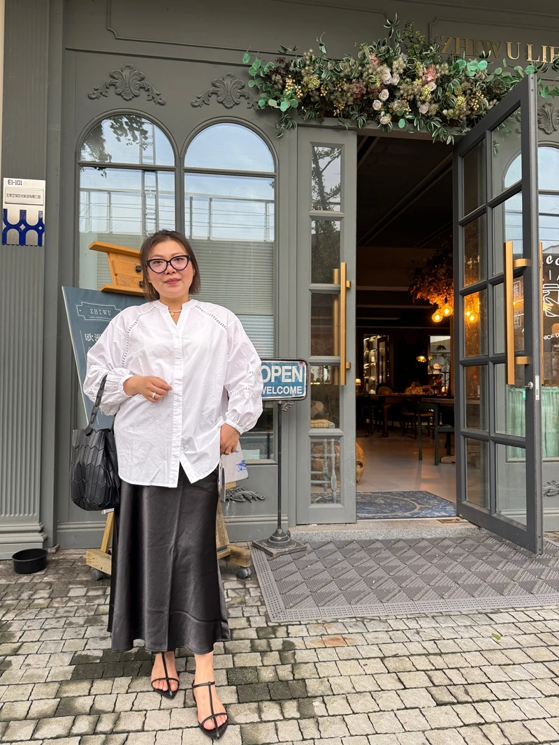 Rose Sister Large Size Women's Cotton irt V-ne Hollow out Lace Splicing Autumn High Faion Casual Sle Breathable
Rose Sister Large Size Women's Cotton irt V-ne Hollow out Lace Splicing Autumn High Faion Casual Sle Breathable