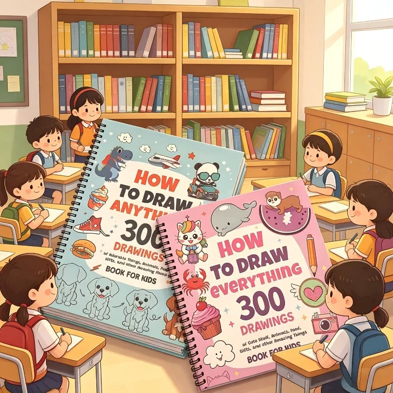 2Pcs Kids Step By Step Drawing Book 300 Drawings How To Draw Anything Everything Preschool Educational Gift Coloring Book
2Pcs Kids Step By Step Drawing Book 300 Drawings How To Draw Anything Everything Preschool Educational Gift Coloring Book