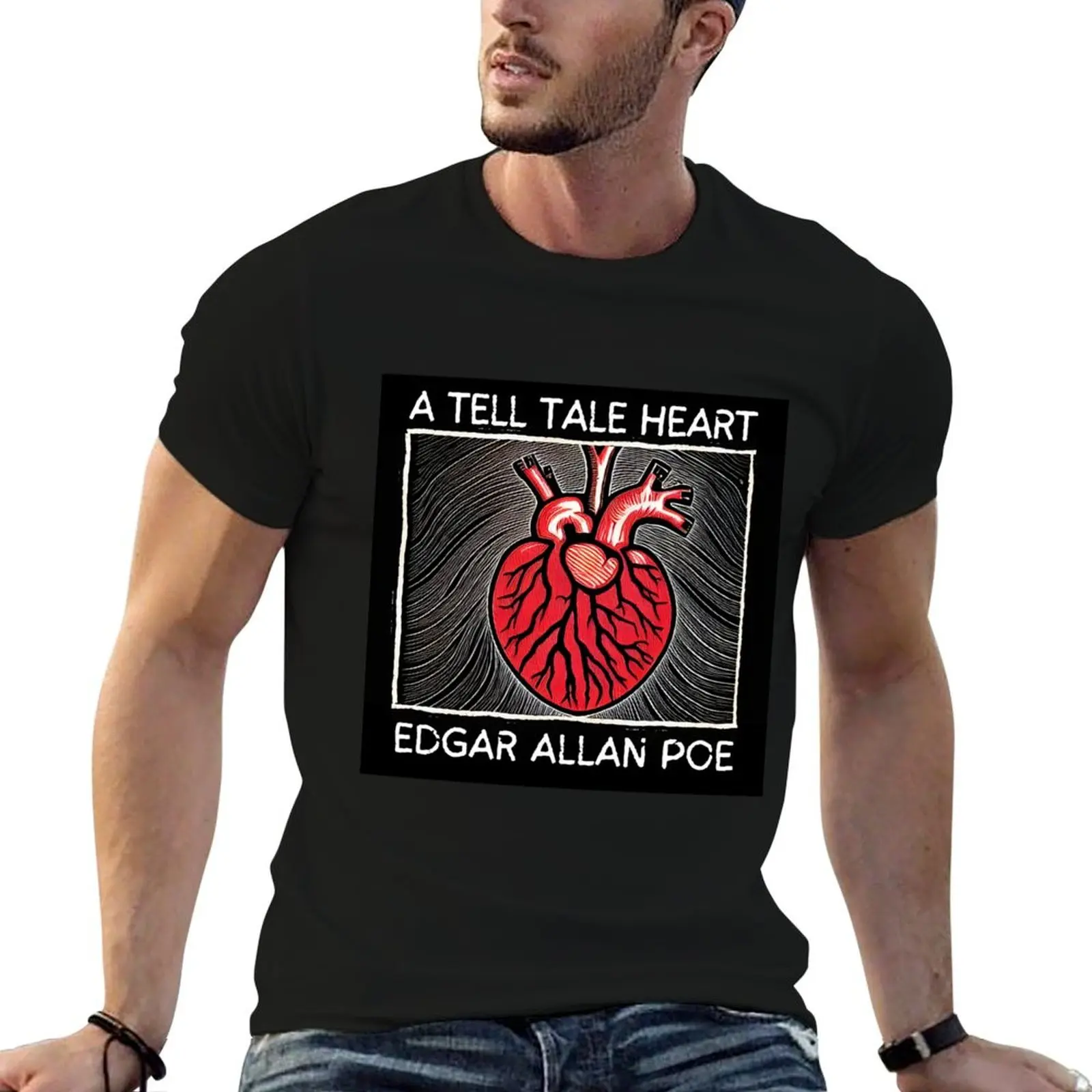A Tell Tale Heart Woodprint T-Shirt t shirt man casual t shirt personalised t shirts for man pack cotton T-shirt
A Tell Tale Heart Woodprint T-Shirt t shirt man casual t shirt personalised t shirts for man pack cotton T-shirt