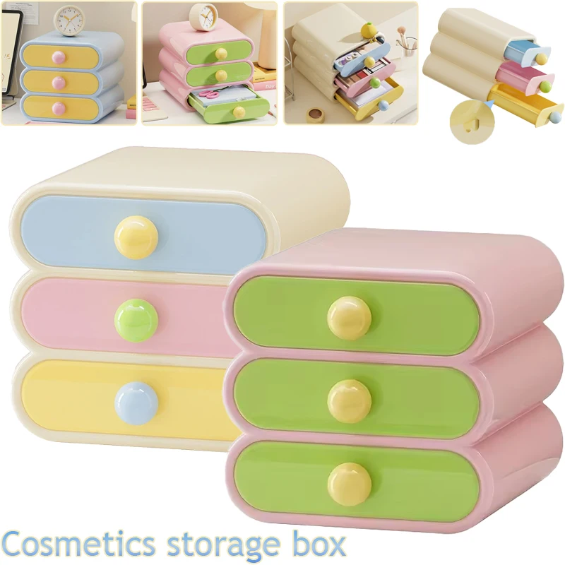 Desktop Makeup Box Colorful Highend Home Bedroom Dormitory Storage Box Stackable Makeup Organizer for Office Cosmetic Maquillaje
Desktop Makeup Box Colorful Highend Home Bedroom Dormitory Storage Box Stackable Makeup Organizer for Office Cosmetic Maquillaje