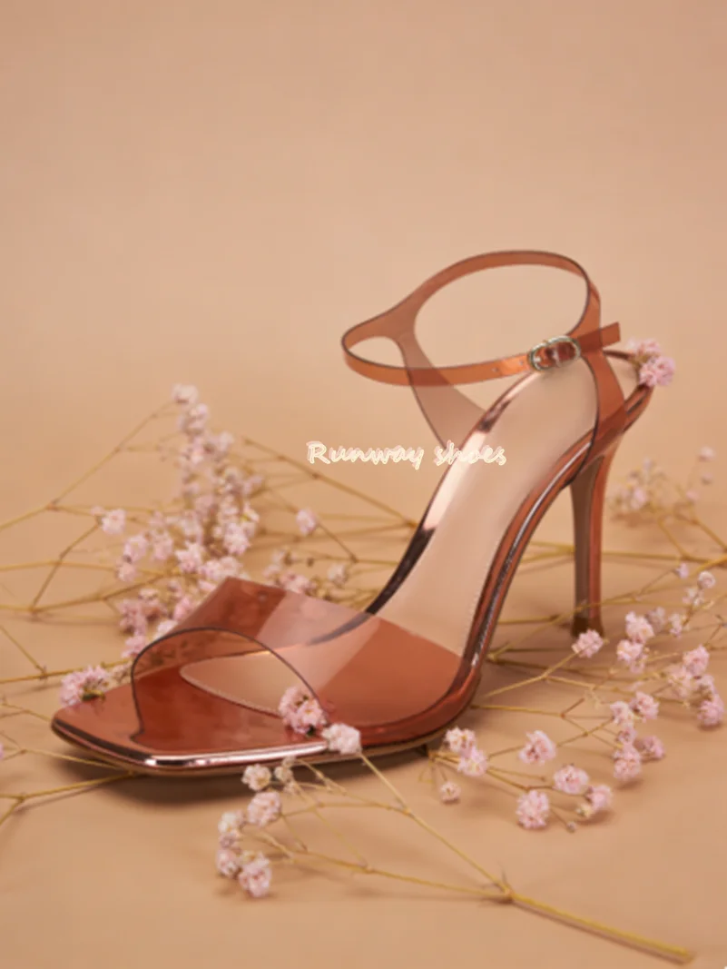 Sexy Square Head Transparent Version Stilettos Low-cut Sandals Single Buckle Strap Ankle Buckle Handmade Luxury Women's Shoes
Sexy Square Head Transparent Version Stilettos Low-cut Sandals Single Buckle Strap Ankle Buckle Handmade Luxury Women's Shoes