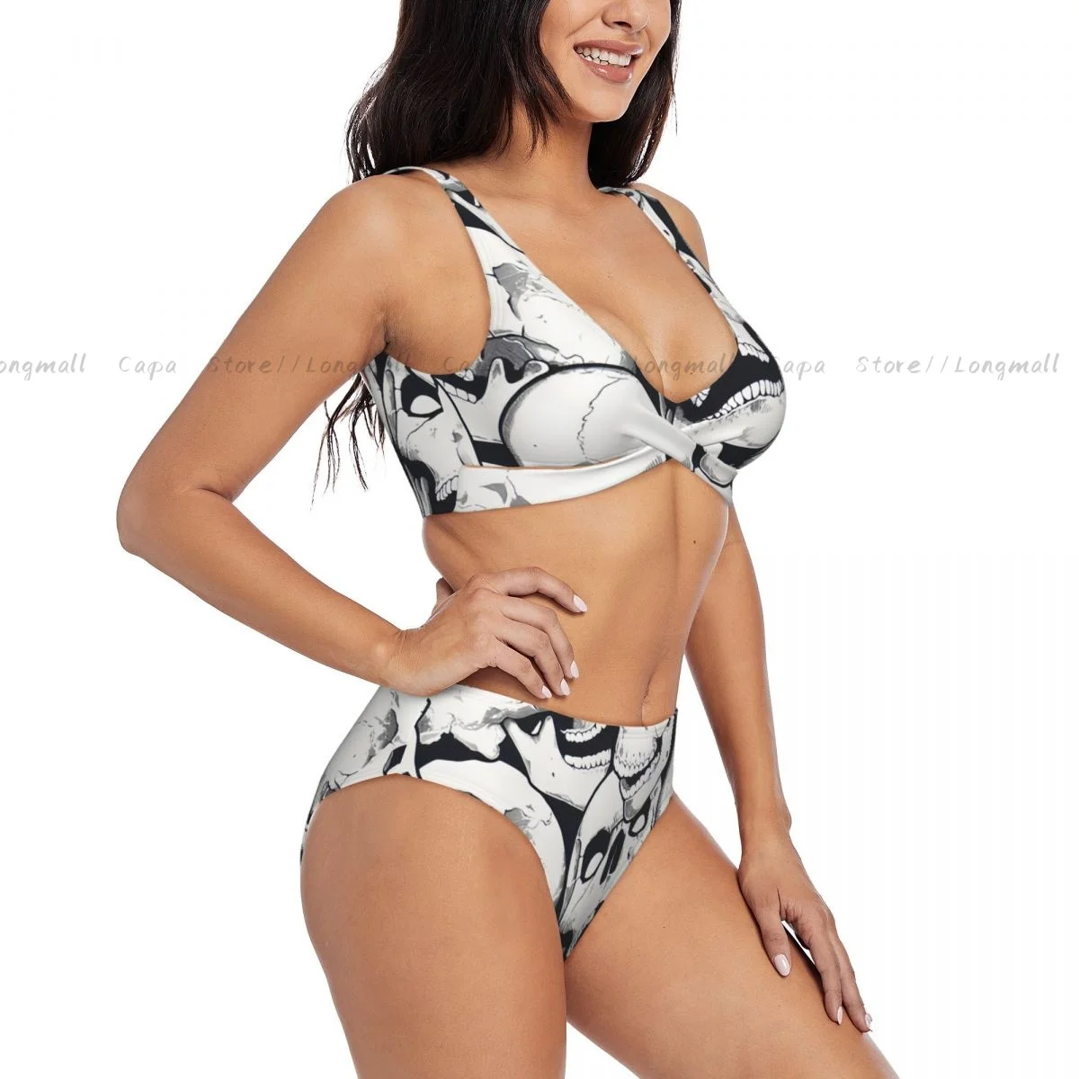 Monochrome Engraving Skulls Bikini Women Sexy Separate Swimsuit Two-piece Beachwear
Monochrome Engraving Skulls Bikini Women Sexy Separate Swimsuit Two-piece Beachwear