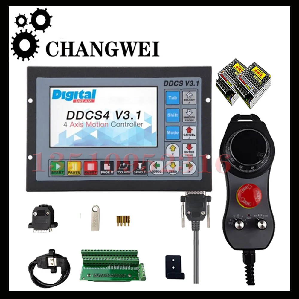 Ddcsv3.1 Cnc Controller 3/4 Axis G Code Offline Motion Control For Engraving Milling Machine Ddcs V3.1+ 6 Axis E-stop Mpg+75w24v
Ddcsv3.1 Cnc Controller 3/4 Axis G Code Offline Motion Control For Engraving Milling Machine Ddcs V3.1+ 6 Axis E-stop Mpg+75w24v
