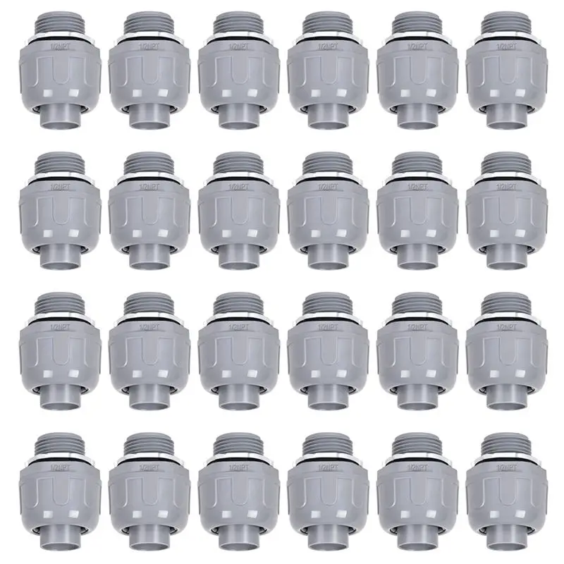 ABEZ 24 штуки, 1/2 дюйма, фитинги для неметаллических электротехнических труб, прямые фитинги для ПВХ-труб
ABEZ 24 штуки, 1/2 дюйма, фитинги для неметаллических электротехнических труб, прямые фитинги для ПВХ-труб