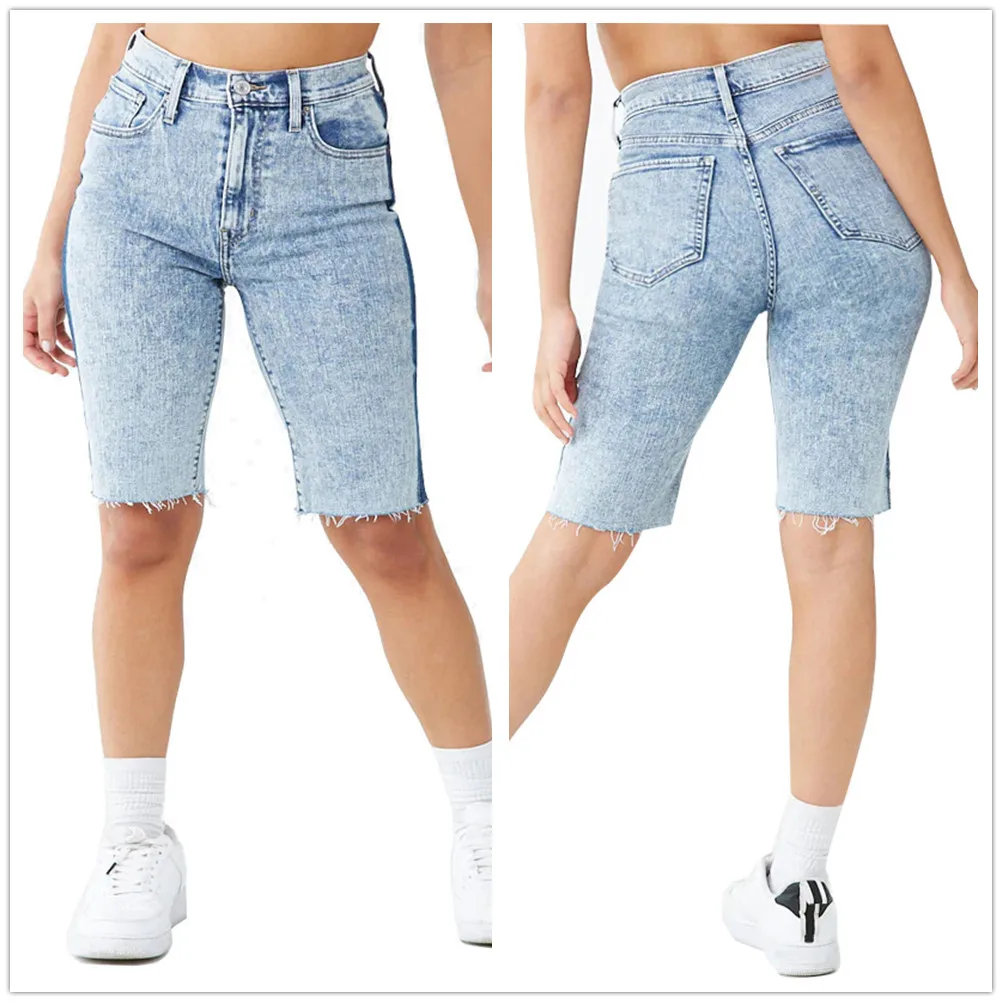 2022 Hot Sale Women Denim Shorts Fashion High Stretch Skinny Slim Knee Length Jeans Shorts Street Casual Female Clothing S-2XL
2022 Hot Sale Women Denim Shorts Fashion High Stretch Skinny Slim Knee Length Jeans Shorts Street Casual Female Clothing S-2XL