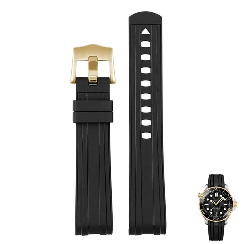 BEFIA For Omega Seamaster 300 universe 007 Curved End Fluorous Rubber silicone watchband 20mm 21mm 22mm Watch Soft strap Men
BEFIA For Omega Seamaster 300 universe 007 Curved End Fluorous Rubber silicone watchband 20mm 21mm 22mm Watch Soft strap Men