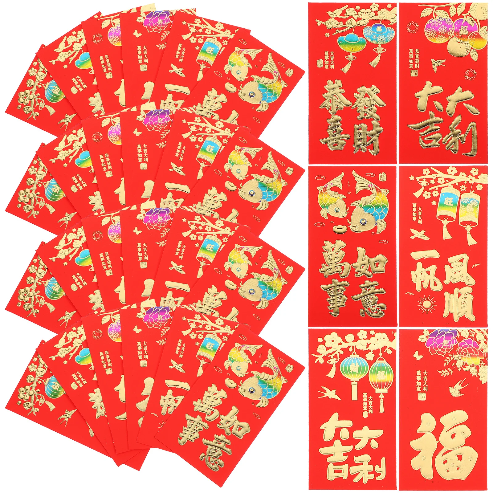 30Pcs Traditional Red Envelope Chinese Style Paper Money Pocket Gift Bag New Year Red Packet Style Money Pocket
30Pcs Traditional Red Envelope Chinese Style Paper Money Pocket Gift Bag New Year Red Packet Style Money Pocket