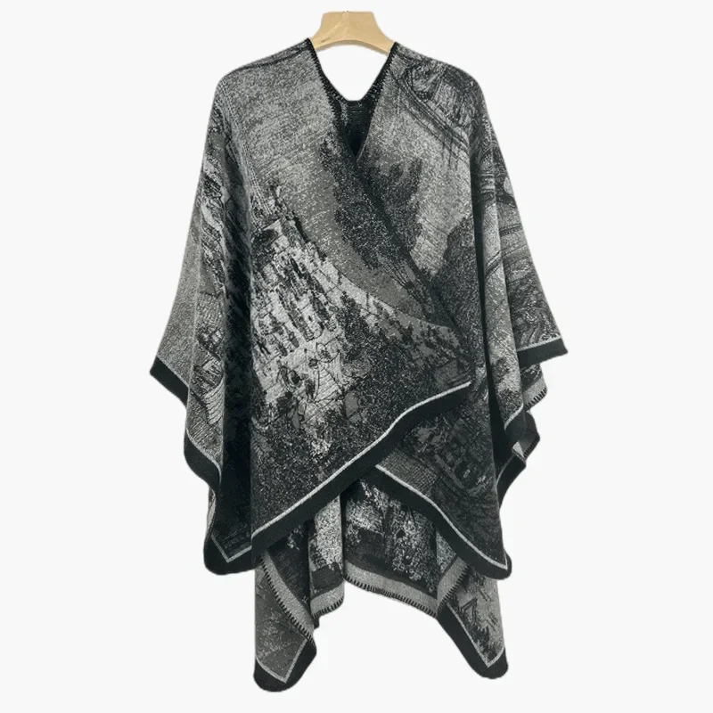 Imitation Cashmere Cape Double Sided Dual Purpose Shawl Thickened Warmth Scarf for Style Poncho Car Travel Warmth Women
Imitation Cashmere Cape Double Sided Dual Purpose Shawl Thickened Warmth Scarf for Style Poncho Car Travel Warmth Women