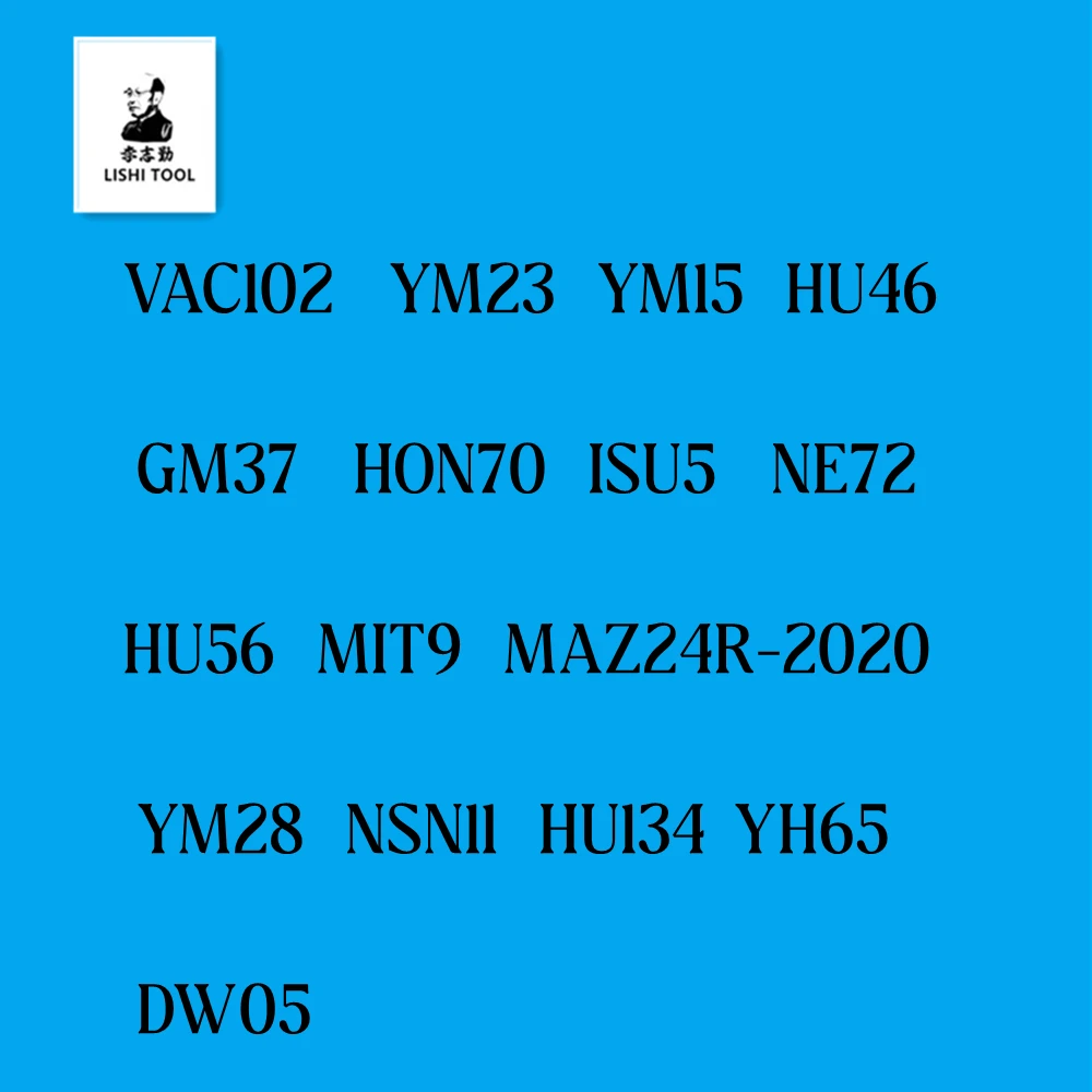 LISHI 2 IN 1 2 in1 VAC102 YM23 YM15 HU46 GM37 HON70 ISU5 NE72 YM28 NSN11 HU134 YH65 DW05 HU56 MIT9 MAZ24R-2020 tools for car
LISHI 2 IN 1 2 in1 VAC102 YM23 YM15 HU46 GM37 HON70 ISU5 NE72 YM28 NSN11 HU134 YH65 DW05 HU56 MIT9 MAZ24R-2020 tools for car