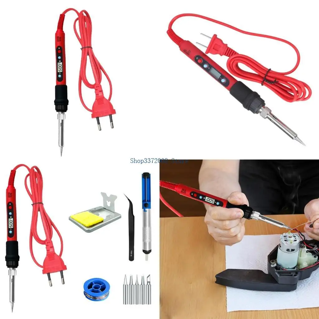 Soldering Iron Kits 80W Upgraded Digital Electric Soldering Kits with LCD Display
Soldering Iron Kits 80W Upgraded Digital Electric Soldering Kits with LCD Display