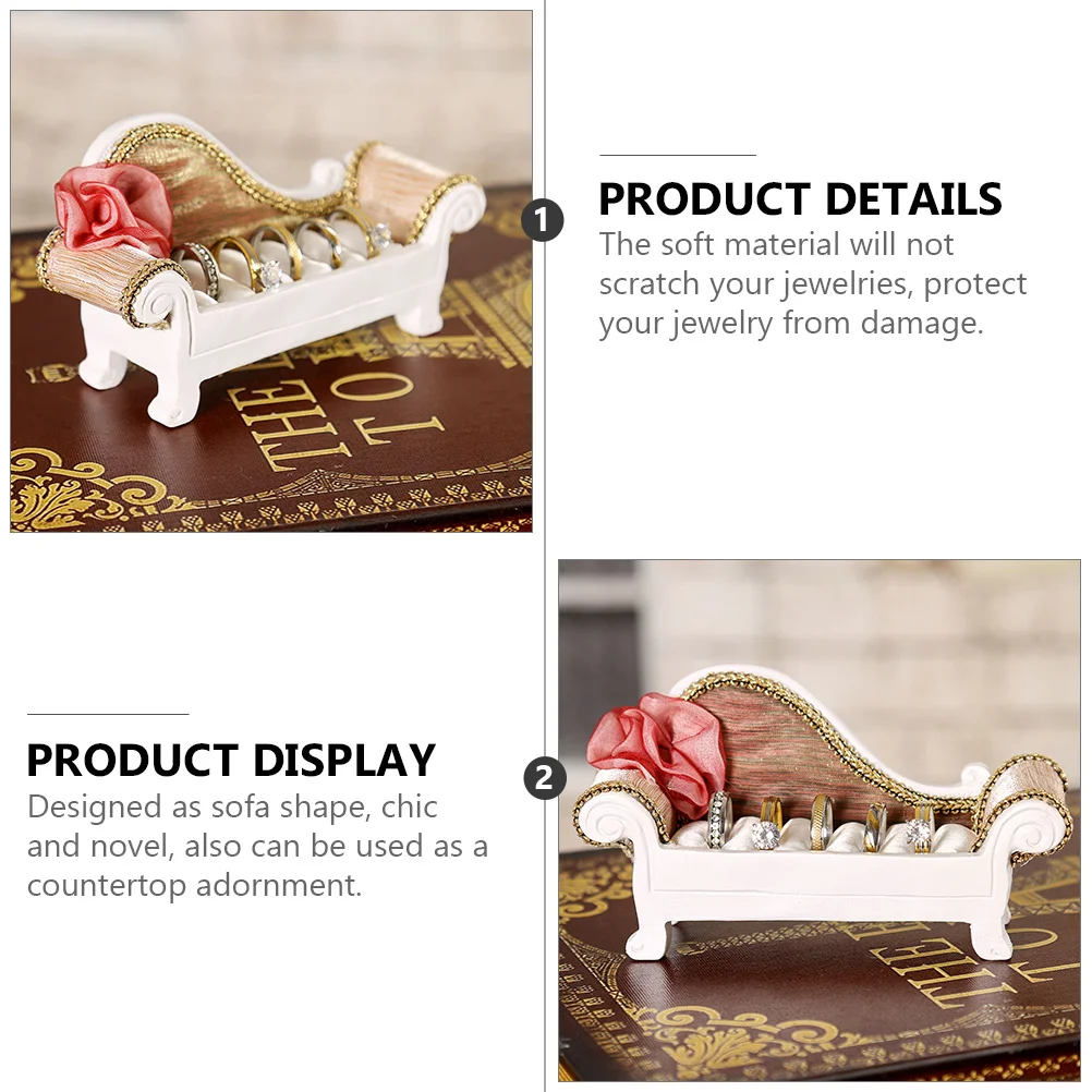 Креативная подставка для ювелирных изделий в форме дивана, органайзер для колец, держатель для ушей, уникальная стойка для ювелирных изделий для дома и магазина
Креативная подставка для ювелирных изделий в форме дивана, органайзер для колец, держатель для ушей, уникальная стойка для ювелирных изделий для дома и магазина