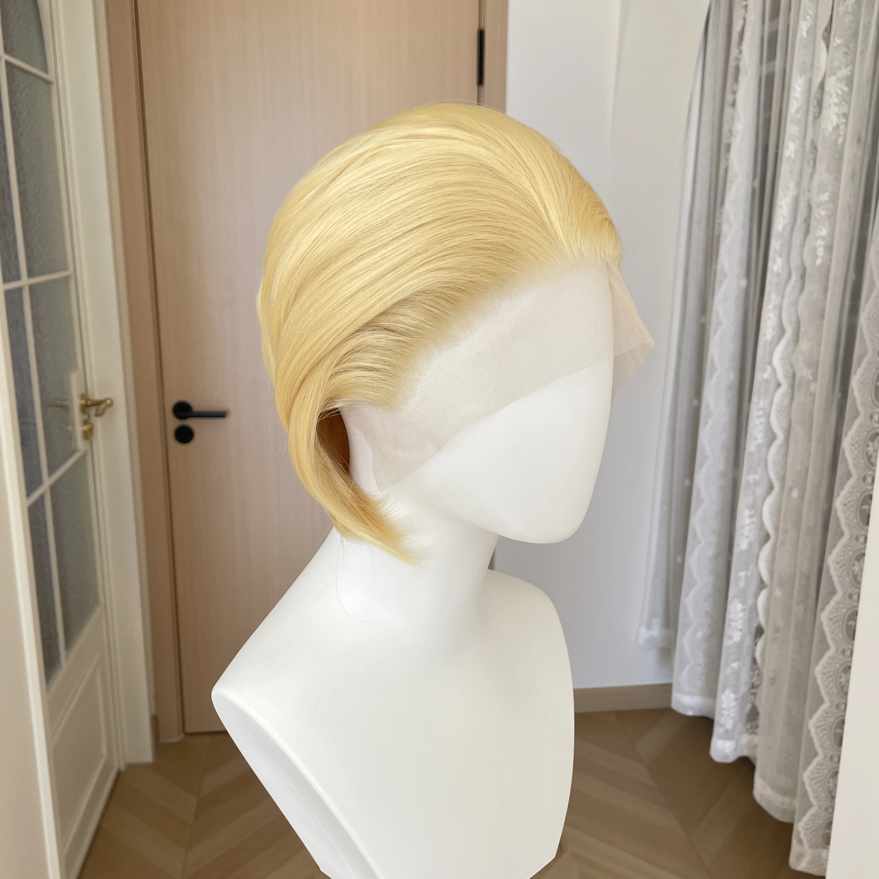 Short Bob Cut Cosplay Wigs for Men Lemon Yellow Women Free Part Wig Glueless 13x4 Synthetic Lace Front Wig Natural Hairline 150%
Short Bob Cut Cosplay Wigs for Men Lemon Yellow Women Free Part Wig Glueless 13x4 Synthetic Lace Front Wig Natural Hairline 150%