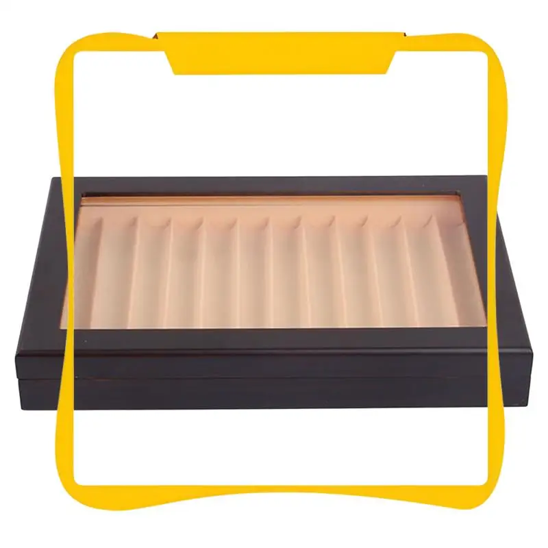 1 PCS 12 Grid Wooden Pen Display Case Storage Luxury Fountain Case Transparent Window Pen Box-Collection Organizer Ebony
1 PCS 12 Grid Wooden Pen Display Case Storage Luxury Fountain Case Transparent Window Pen Box-Collection Organizer Ebony