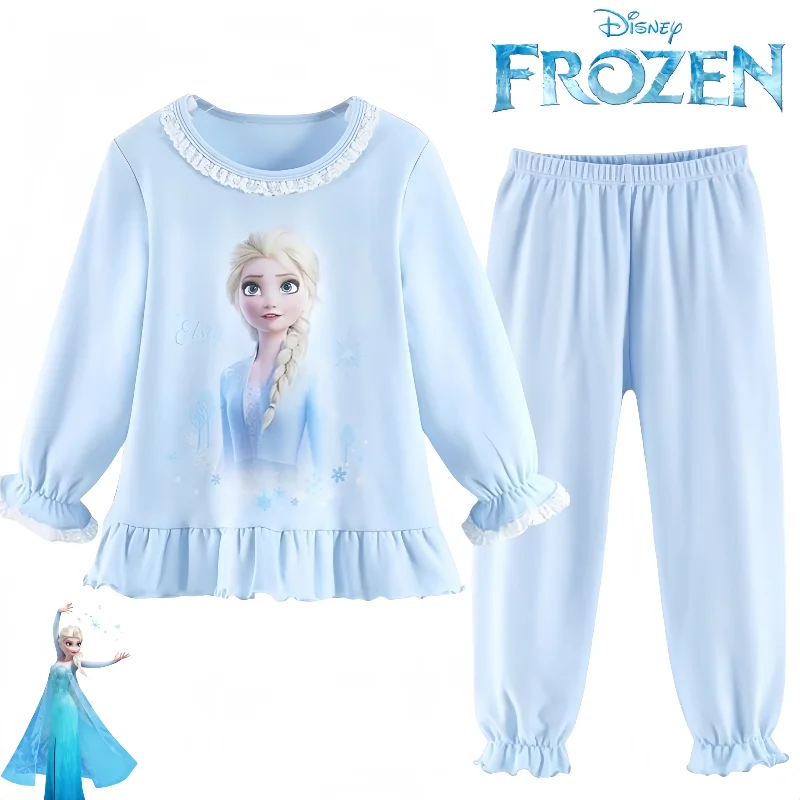 Disney Frozen Girls' Pure Cotton Pajama Set Cute Cartoon Comfortable Elsa Children's Autumn New Dress Homewear Holiday Gift
Disney Frozen Girls' Pure Cotton Pajama Set Cute Cartoon Comfortable Elsa Children's Autumn New Dress Homewear Holiday Gift