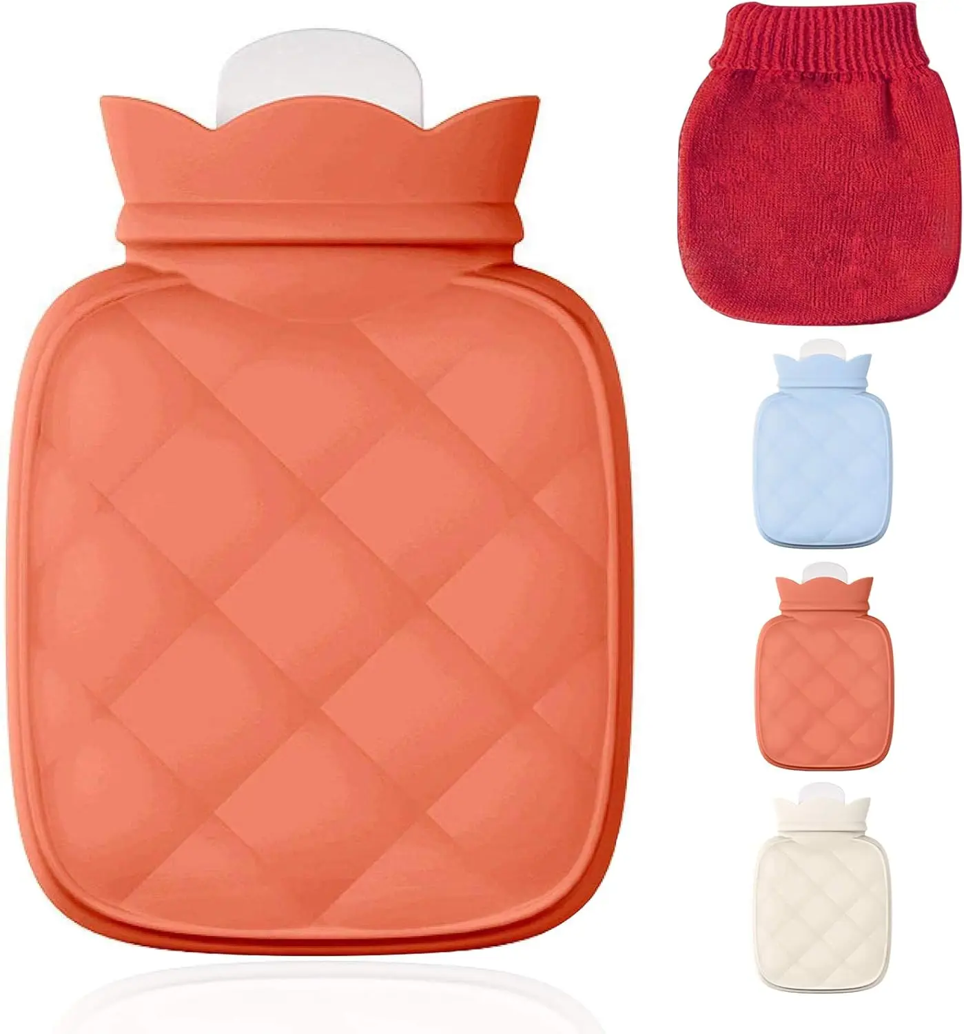 Microwaveable Silicone Hot Water Bottle with Cover for Pain Relief, Travel & Gifts
Microwaveable Silicone Hot Water Bottle with Cover for Pain Relief, Travel & Gifts