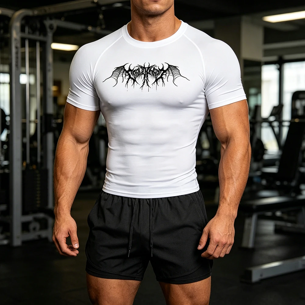 2 Piece Fitness Outfit Quick Dry Compression Top Double Layer Running Shorts Phone Pocket Towel Loop Demon Wing Tribal Print
2 Piece Fitness Outfit Quick Dry Compression Top Double Layer Running Shorts Phone Pocket Towel Loop Demon Wing Tribal Print