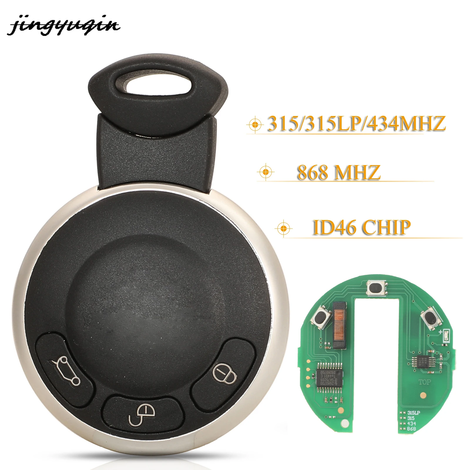 jingyuqin KR55WK49333 315/433/868MHz ID46 PCF7953 Remote Smart Key for BMW Mini Cooper S ONE D CLUBMAN COUNTRYMAN CABRIO Car
jingyuqin KR55WK49333 315/433/868MHz ID46 PCF7953 Remote Smart Key for BMW Mini Cooper S ONE D CLUBMAN COUNTRYMAN CABRIO Car
