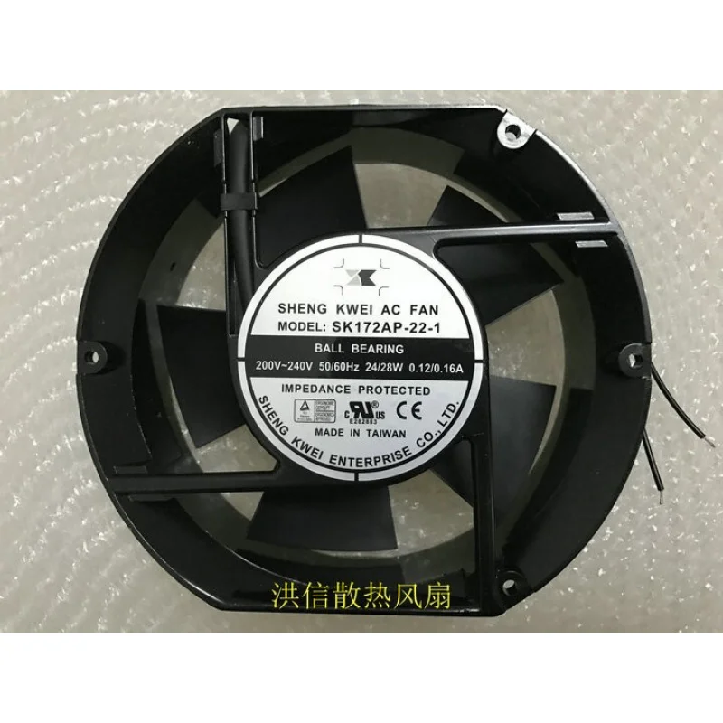 H FOR SHENG KWEI SK172AP-22-1 200-240V 0.12/0.16A 17251 Cooling Fan
H FOR SHENG KWEI SK172AP-22-1 200-240V 0.12/0.16A 17251 Cooling Fan