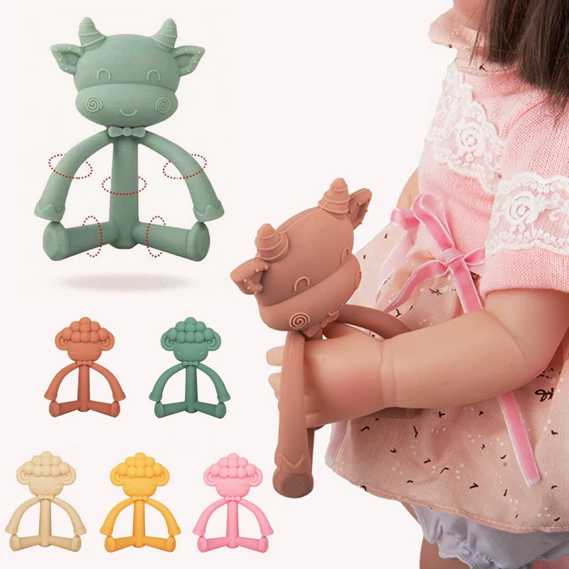 Silicone Cartoon Sheep Toddler Molar Teether Baby Teething Pain Relief Tool Kids Natual Stop Sucking Thumb Toys
Silicone Cartoon Sheep Toddler Molar Teether Baby Teething Pain Relief Tool Kids Natual Stop Sucking Thumb Toys