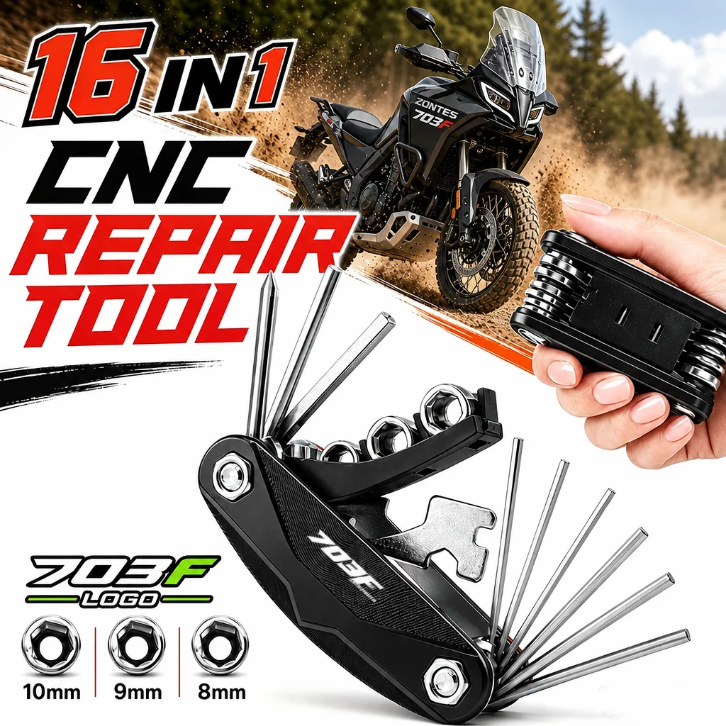 For Zontes 703F 703 F 2025 Motorcycle Tool Repair Kit Multifunctional Screwdriver Wrench Hex Key Set Portable Bike Maintenance
For Zontes 703F 703 F 2025 Motorcycle Tool Repair Kit Multifunctional Screwdriver Wrench Hex Key Set Portable Bike Maintenance