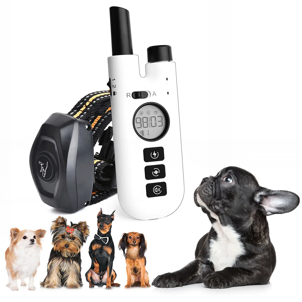 Dog Training Collar with Remote with 3 Training Modes Rechargeable Anti-Bark Collar with 4 Anti Barking Modes for All Breeds Dog
Dog Training Collar with Remote with 3 Training Modes Rechargeable Anti-Bark Collar with 4 Anti Barking Modes for All Breeds Dog