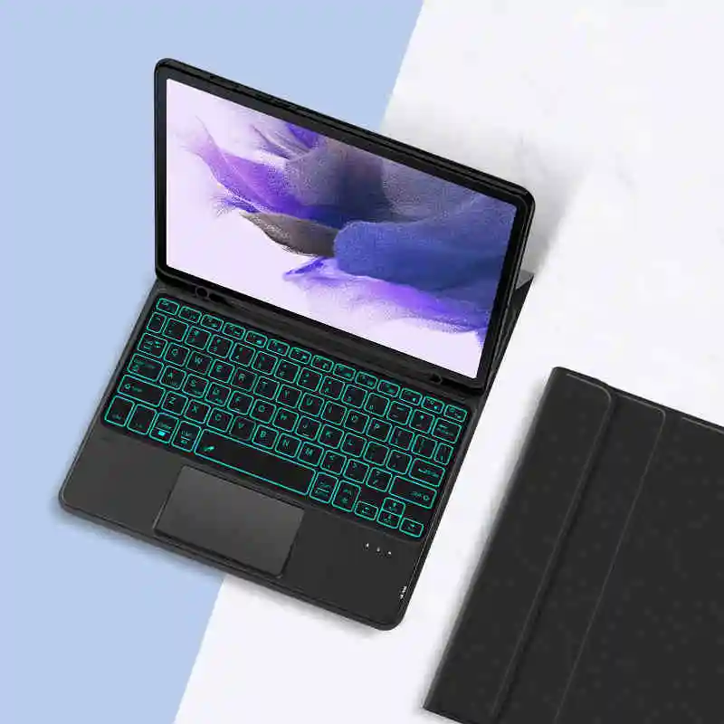 Keyboard Case for Samsung Galaxy Tab S10 FE S9 FE 10.9 inch Touchpad 7 Colors Backlit Folio Keyboard Cover for Galaxy Tab S10fe
Keyboard Case for Samsung Galaxy Tab S10 FE S9 FE 10.9 inch Touchpad 7 Colors Backlit Folio Keyboard Cover for Galaxy Tab S10fe