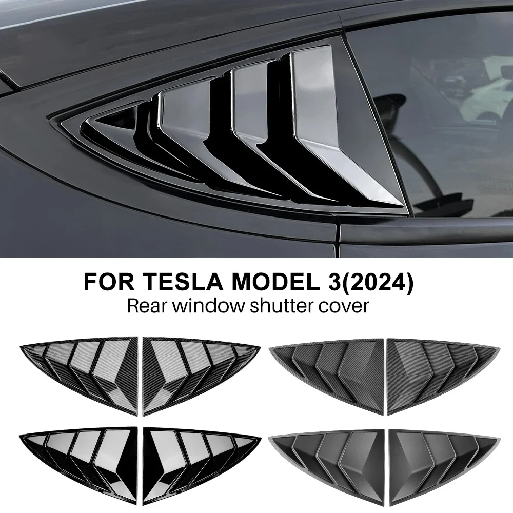 Крышка заднего окна автомобиля из АБС-пластика для Tesla Model 3 2017-2023 2024, жалюзи Highland, боковая вентиляционная отделка, треугольные модифицированные аксессуары
Крышка заднего окна автомобиля из АБС-пластика для Tesla Model 3 2017-2023 2024, жалюзи Highland, боковая вентиляционная отделка, треугольные модифицированные аксессуары