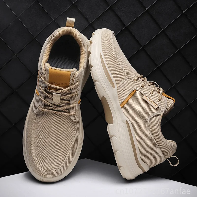Men's Shoes Thick Sole Canvas Breathable Sneakers New Men's Comfortable Outdoor Walking Shoes Classic Men Footwear Large Size
Men's Shoes Thick Sole Canvas Breathable Sneakers New Men's Comfortable Outdoor Walking Shoes Classic Men Footwear Large Size