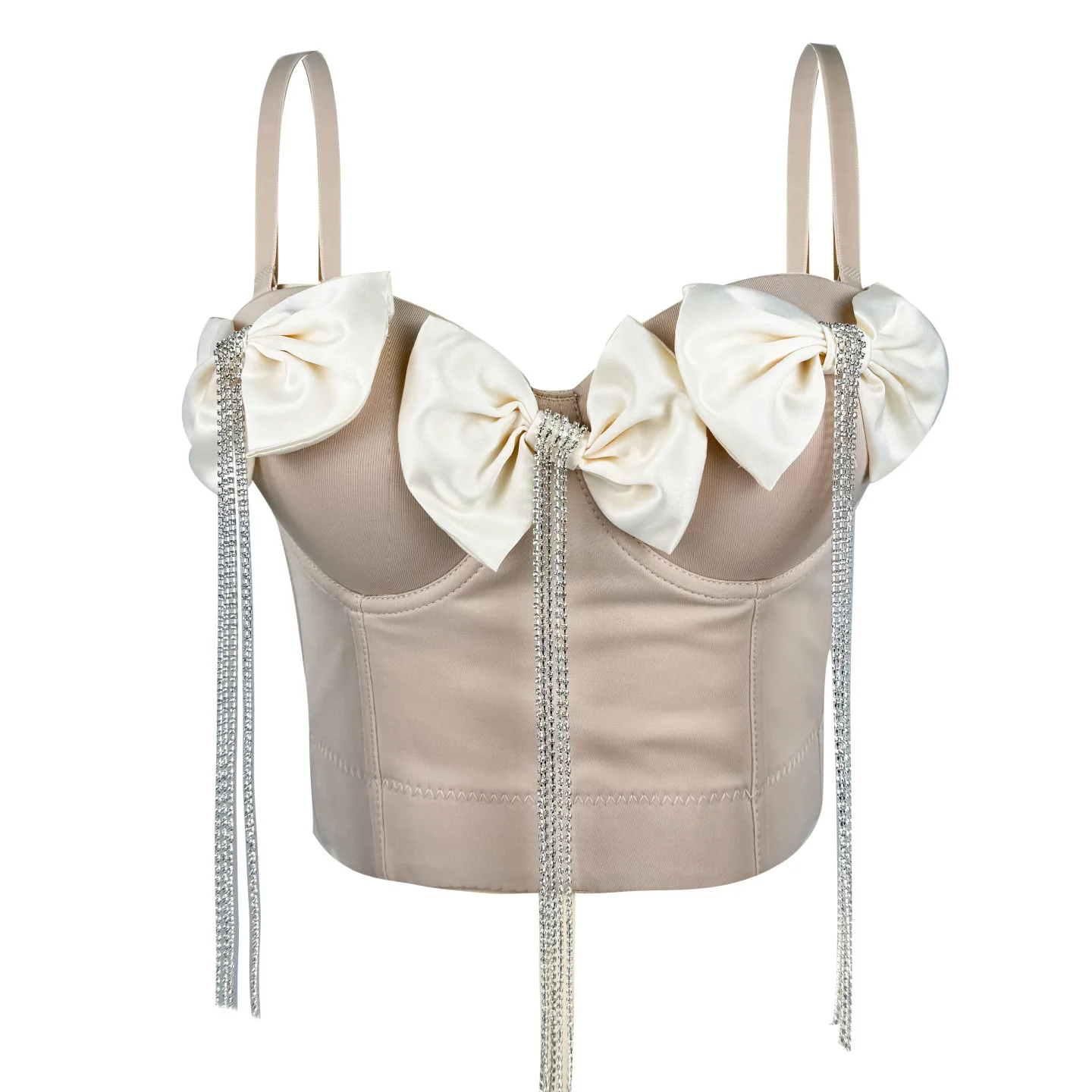 Bowknot Rhinestone Tassel Corset Crop Top Bras Sexy Underwear Lingerie Women Fashion Party Cute Clothes Rave Bustier Summer Vest
Bowknot Rhinestone Tassel Corset Crop Top Bras Sexy Underwear Lingerie Women Fashion Party Cute Clothes Rave Bustier Summer Vest