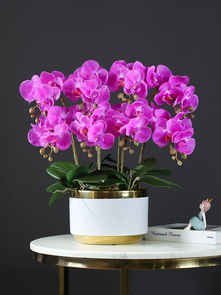 Высококачественная искусственная орхидея в горшке, декоративные цветы для гостиной, тумбы под телевизор, журнального столика, украшение для дома
Высококачественная искусственная орхидея в горшке, декоративные цветы для гостиной, тумбы под телевизор, журнального столика, украшение для дома