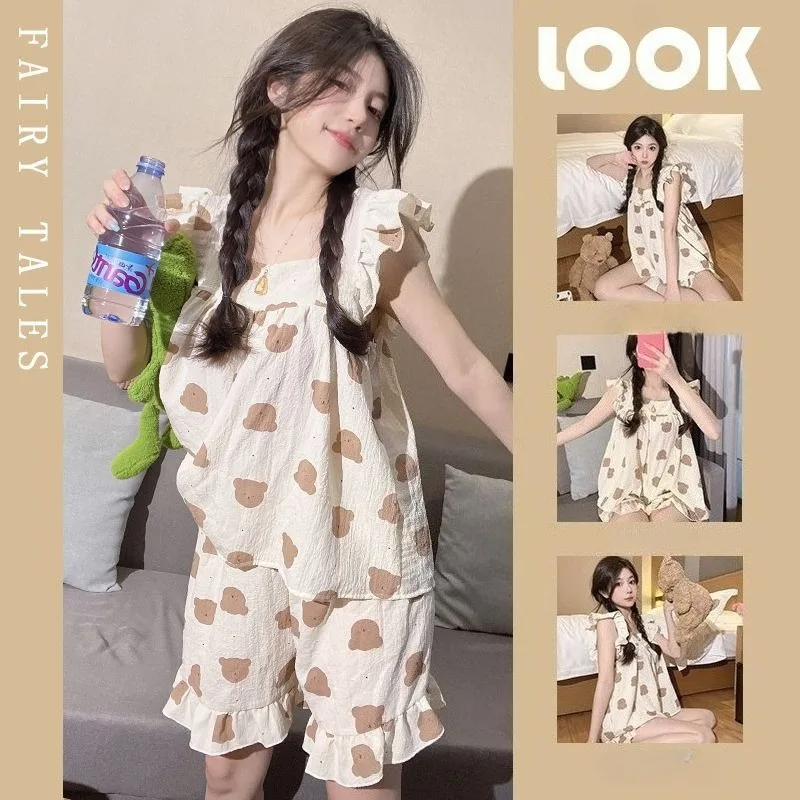 Летние женские пижамные комплекты, пижамы с короткими рукавами, женские длинные брюки, сексуальные пижамные комплекты без рукавов, одежда для сна, пижамные комплекты
Летние женские пижамные комплекты, пижамы с короткими рукавами, женские длинные брюки, сексуальные пижамные комплекты без рукавов, одежда для сна, пижамные комплекты