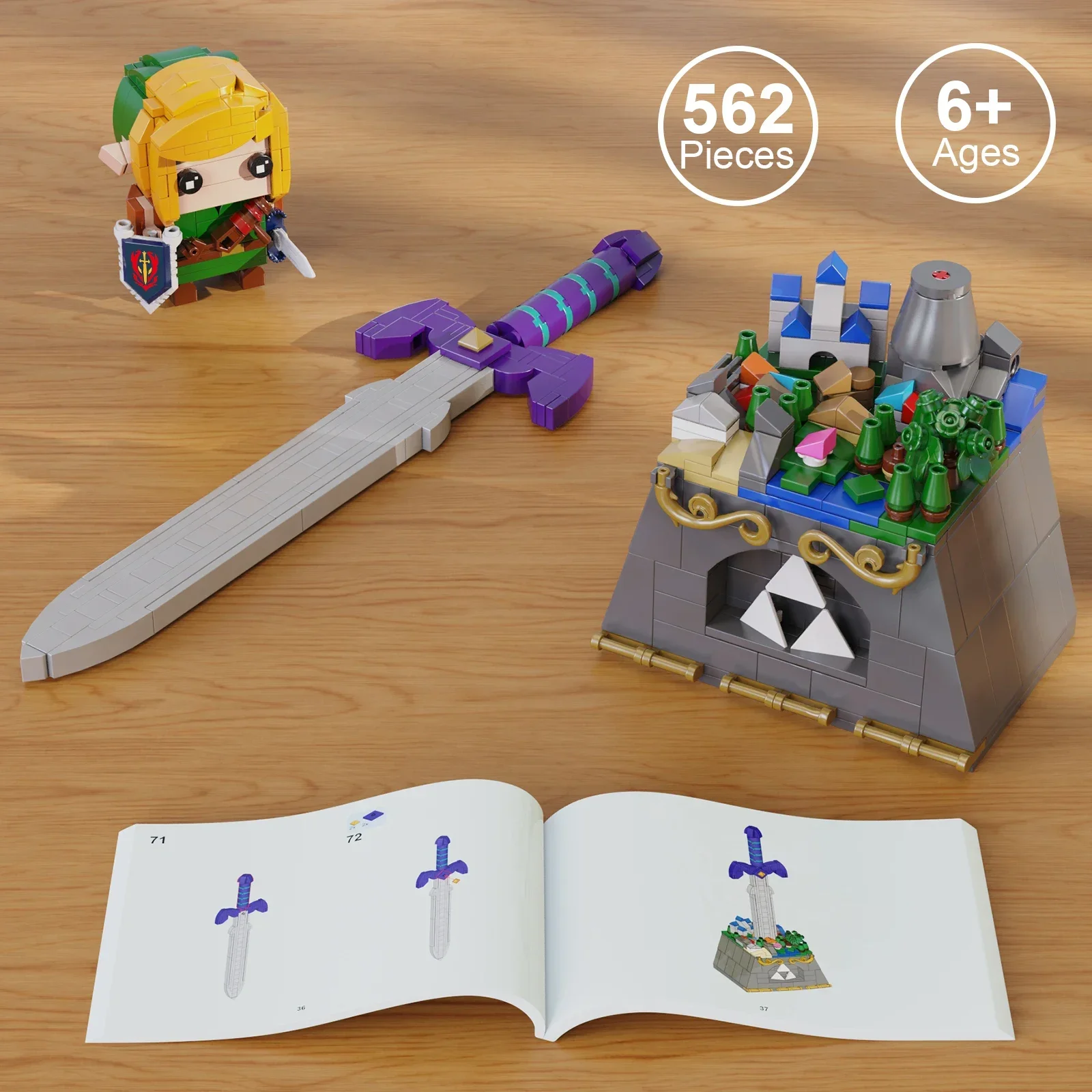 MOC Breathed Of Wild Masters Swords and Link Building Blocks Set Bricks Toys Children Christmas Birthday Kid Gifts(562 PCS)
MOC Breathed Of Wild Masters Swords and Link Building Blocks Set Bricks Toys Children Christmas Birthday Kid Gifts(562 PCS)