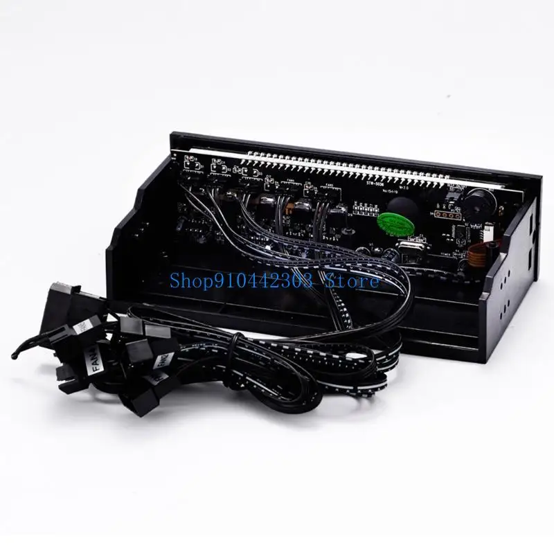 652F 50W Multi-Function CPU 5 Channel Controller for Touch Screen LCD Fan Temp Speed Adjuster Front Panel 5.25" Bay
652F 50W Multi-Function CPU 5 Channel Controller for Touch Screen LCD Fan Temp Speed Adjuster Front Panel 5.25" Bay