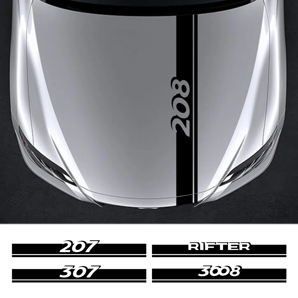 For Peugeot 307 308 208 206 RCZ Rifter 207 407 3008 108 Car Engine Hood Cover Stickers Auto Exterior PVC Decorative Decals
For Peugeot 307 308 208 206 RCZ Rifter 207 407 3008 108 Car Engine Hood Cover Stickers Auto Exterior PVC Decorative Decals