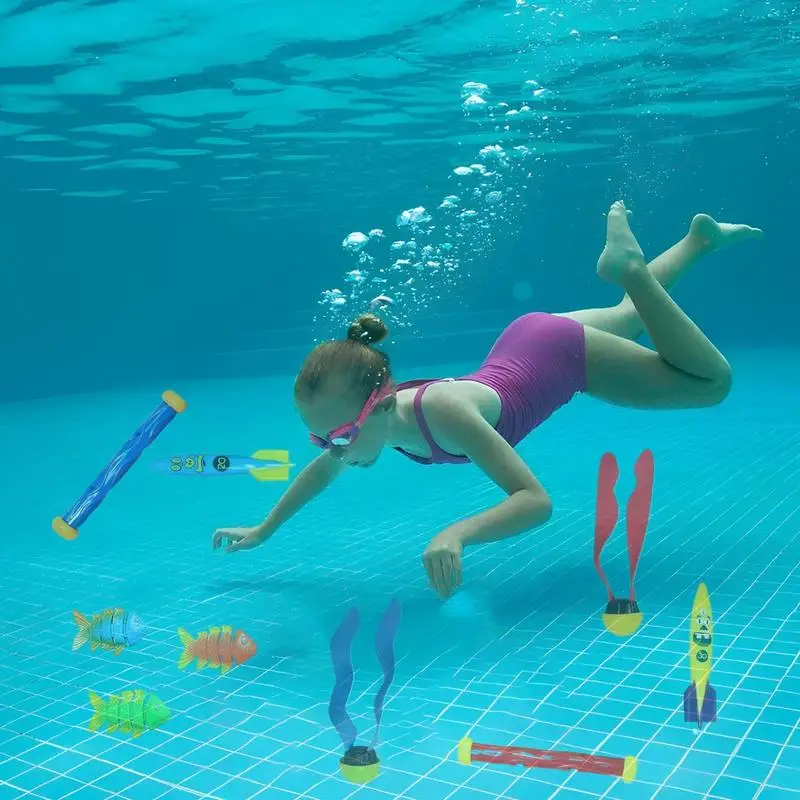 Kids Diving Toys Underwater Training Game Set Multiplayer Colorful Diving Toy Set For Backyard Family Fun Poolside Swim Lessons
Kids Diving Toys Underwater Training Game Set Multiplayer Colorful Diving Toy Set For Backyard Family Fun Poolside Swim Lessons