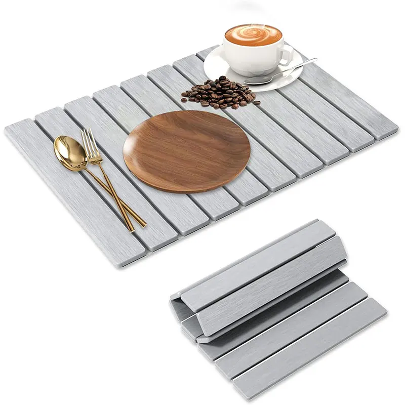 Foldable Tableware Drying Mat Quick Dry Diatomite Stone Drying Pads Non-slip Dish Cups Drainer Mat Bath Mat Kitchen Accessories
Foldable Tableware Drying Mat Quick Dry Diatomite Stone Drying Pads Non-slip Dish Cups Drainer Mat Bath Mat Kitchen Accessories