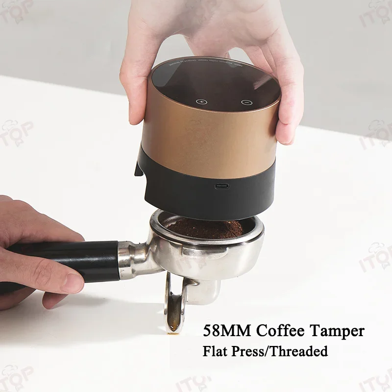 MP-58 Electric Coffee Tamper 35KG Automatic Tamper Distributor Flat Press/Threaded Tamper Rechargeable for 58MM Portafilter
MP-58 Electric Coffee Tamper 35KG Automatic Tamper Distributor Flat Press/Threaded Tamper Rechargeable for 58MM Portafilter