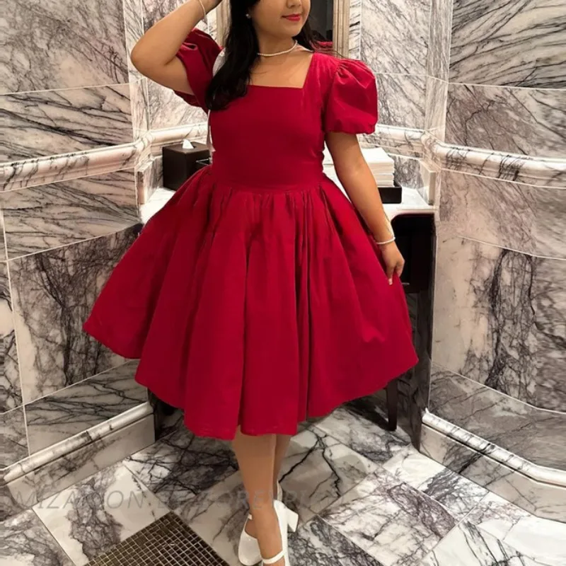 2024 New Spring Prom Dress Sweet Square Collar Evening Dresses Elegant Puff Short Sleeve Cocktail Party Gowns Vestidos Mujer
2024 New Spring Prom Dress Sweet Square Collar Evening Dresses Elegant Puff Short Sleeve Cocktail Party Gowns Vestidos Mujer