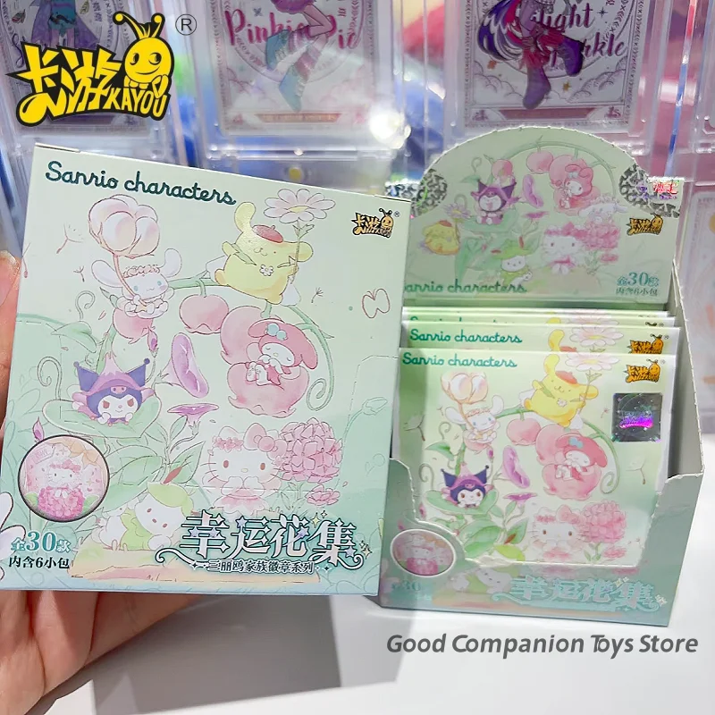 Оригинальный набор значков KAYOU Sanrio Family Tinplate Series Vol.2 Lucky Flower, аниме-персонажи, металлические сувениры, подарки в закрытой упаковке
Оригинальный набор значков KAYOU Sanrio Family Tinplate Series Vol.2 Lucky Flower, аниме-персонажи, металлические сувениры, подарки в закрытой упаковке