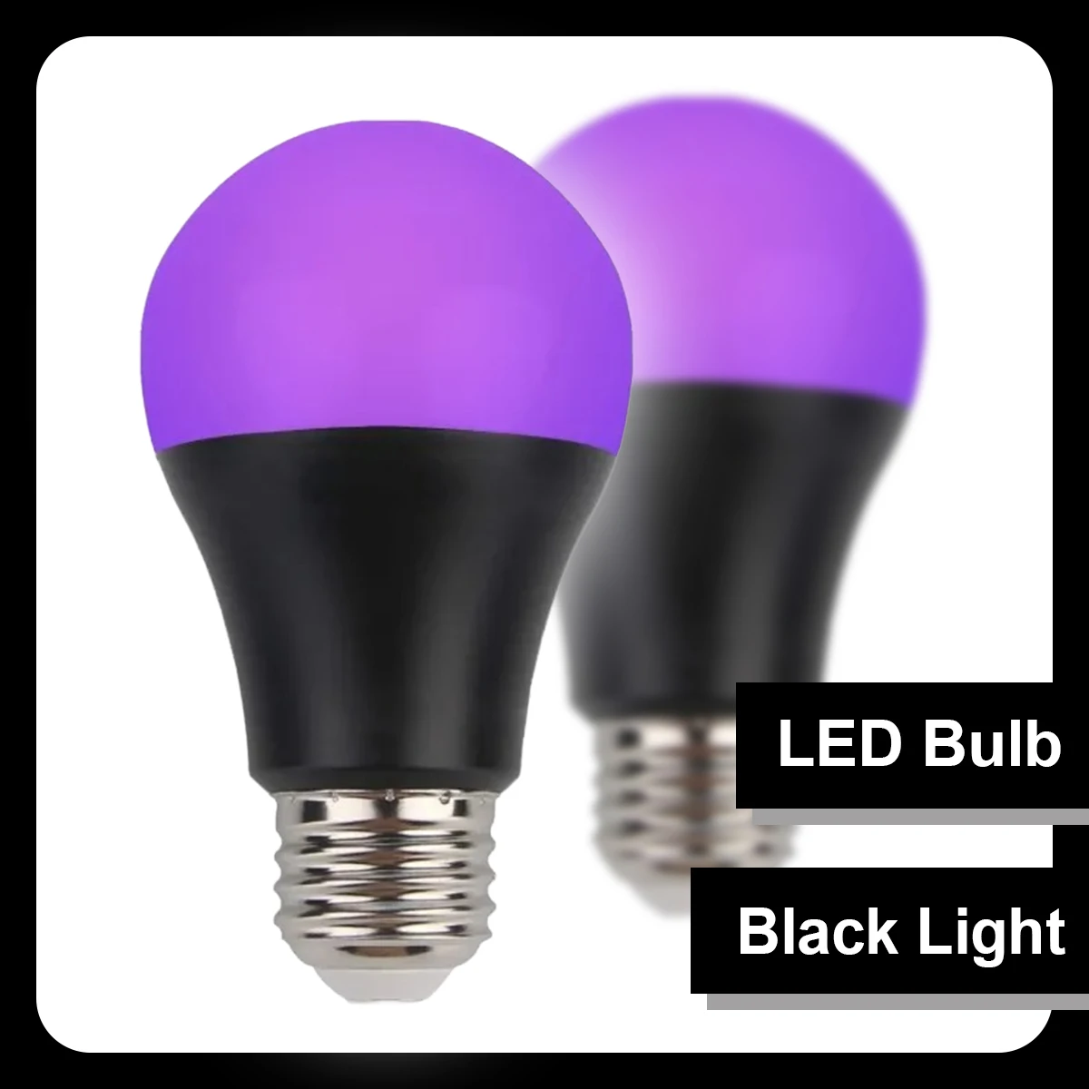 A19 Black Light Led Bulb 9W Lighting Glow 395NM Fluorescente White/Black Shell In Lamp Purple 360° UV E27 Home Lampe Atmosphere
A19 Black Light Led Bulb 9W Lighting Glow 395NM Fluorescente White/Black Shell In Lamp Purple 360° UV E27 Home Lampe Atmosphere