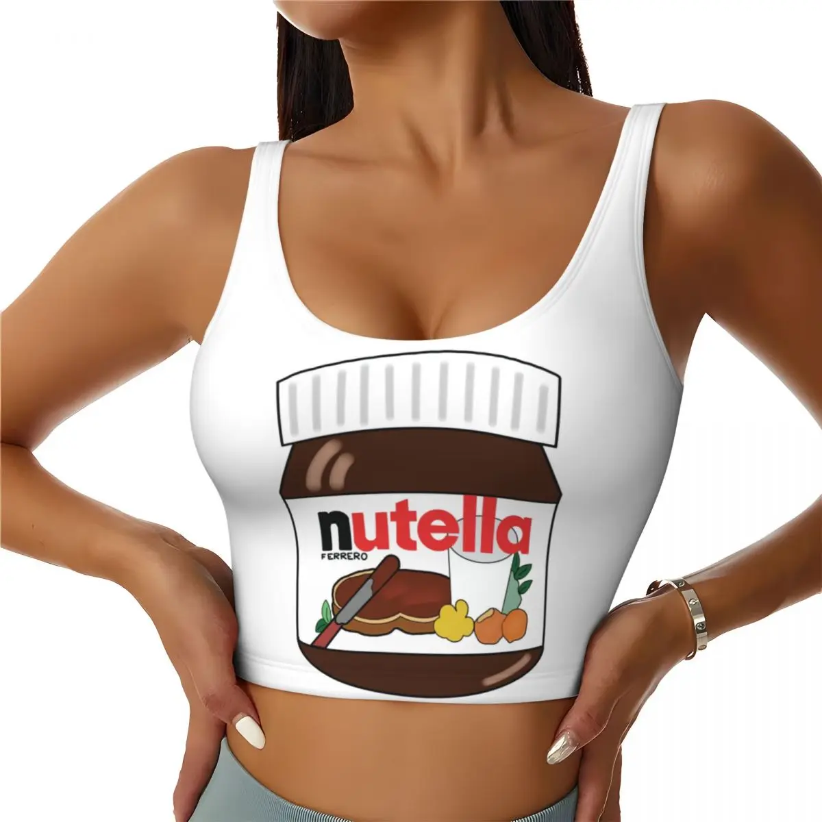 Изготовленный на заказ спортивный бюстгальтер A Jar Of NutellasV, женский укороченный топ для йоги с высоким ударом для тренировок
Изготовленный на заказ спортивный бюстгальтер A Jar Of NutellasV, женский укороченный топ для йоги с высоким ударом для тренировок